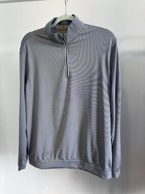 Fennec Golf Quarter-Zip Jacket Men's Large Blue Indian Hill KC Patch